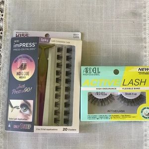 Ardell lashes and impress press on falsies